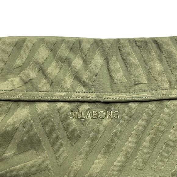 Billabong Peeky Days Tropic Bikini Bottom L Green Textured Low Rise Swim New - Picture 6 of 8